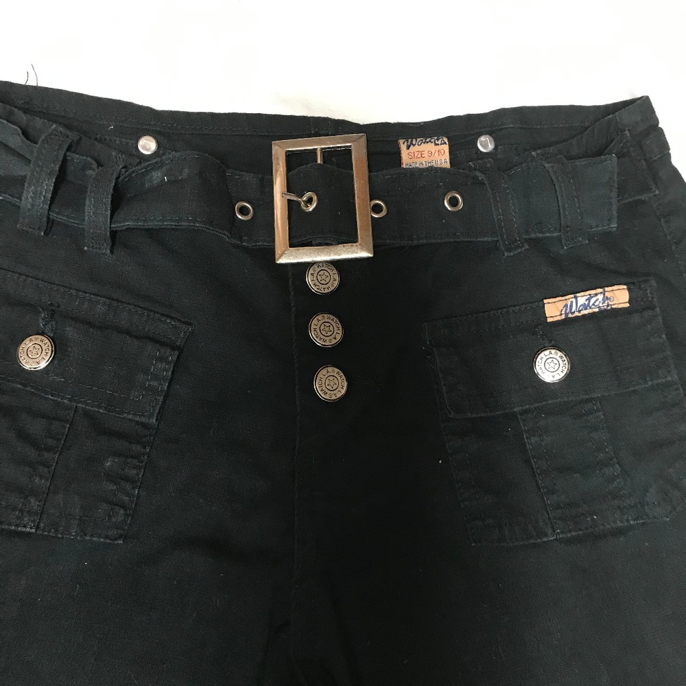 WATCH L.A. JEANS Black Chambray Pants
